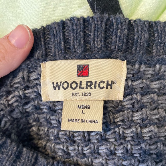 Woolrich Men’s Pullover Knit Sweater Size Large - Picture 6 of 7